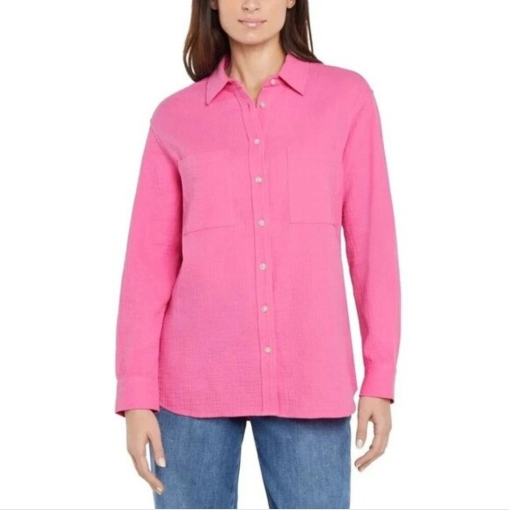 GAP Pink Button Down Shirt for Women